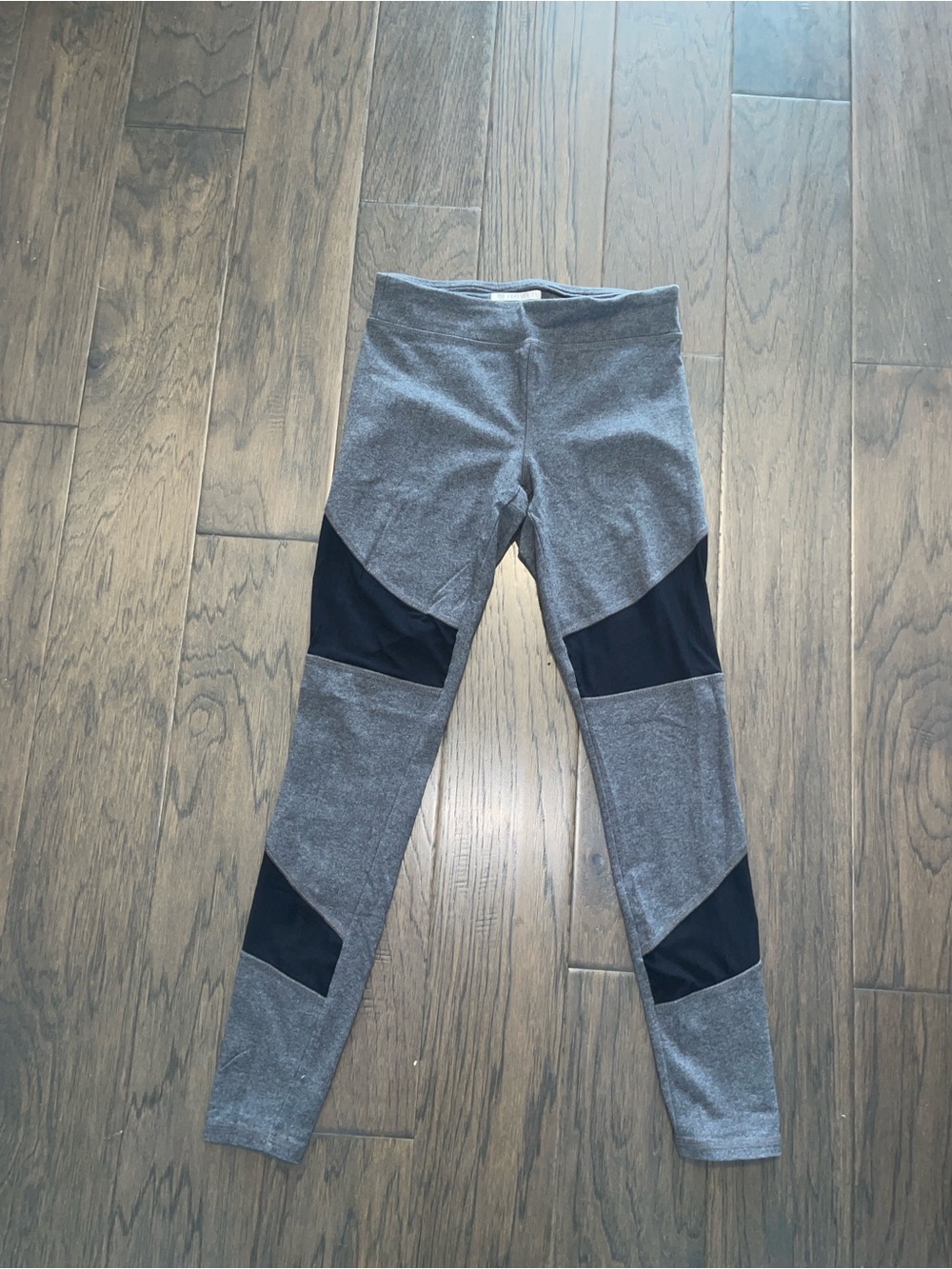 Gray and Black Athletic Leggings